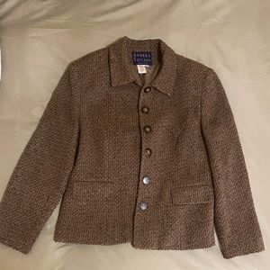 Vintage Andrea Viccaro Brown Blazer